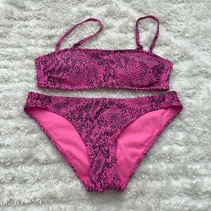 Xhilaration Snake Print Bikini Set